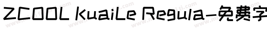 ZCOOL KuaiLe Regula字体转换